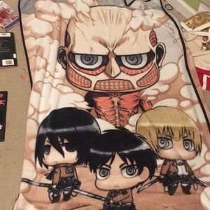 Super Cozy Attack on Titan Blanket